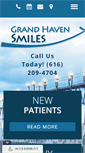 Mobile Screenshot of grandhavensmiles.com